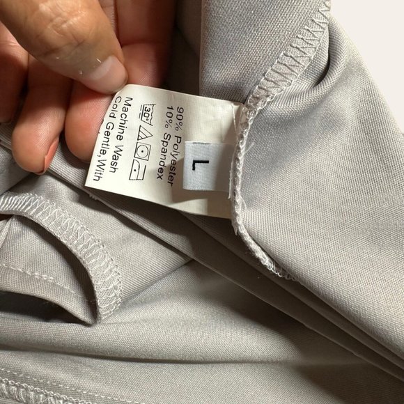 Womens Corset Crop Top Large L Gray Stretch Wide Straps Front Closure - Picture 11 of 13